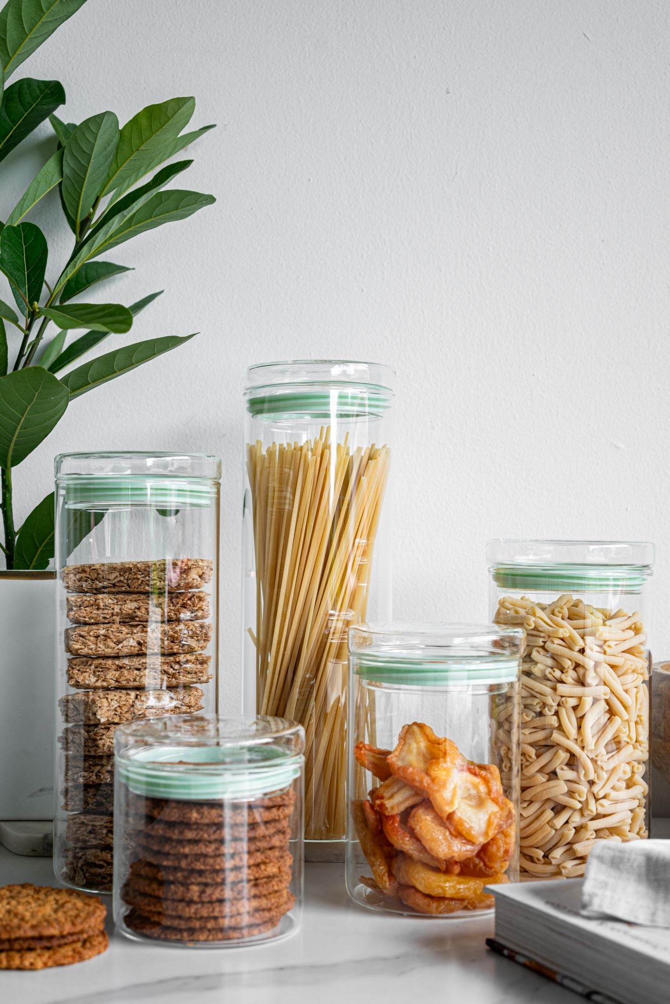 Glass Storage Jar with Glass Lid