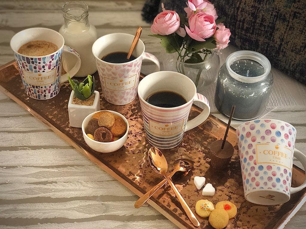 4pc "Coffee Time" Mug Set - Home And Trends