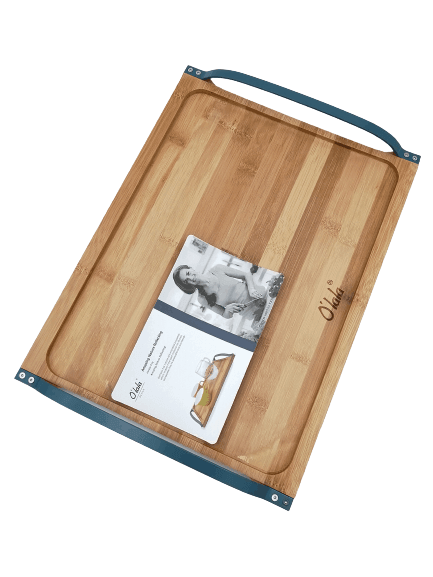 Curve Handle Wooden Serving Tray - Home And Trends