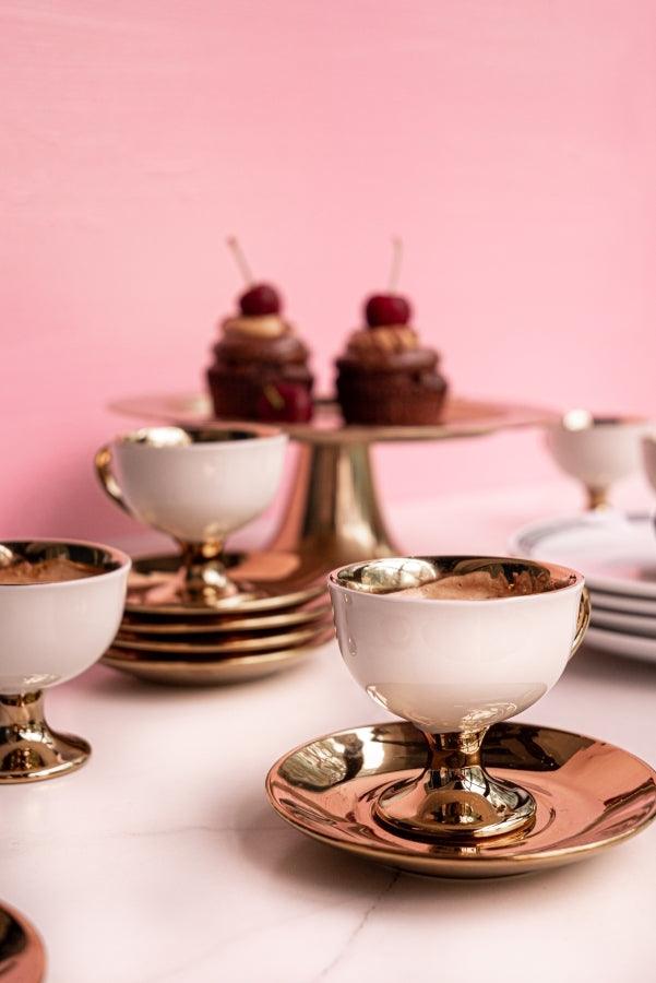 Dessert Bowl Set With Saucer - Home And Trends