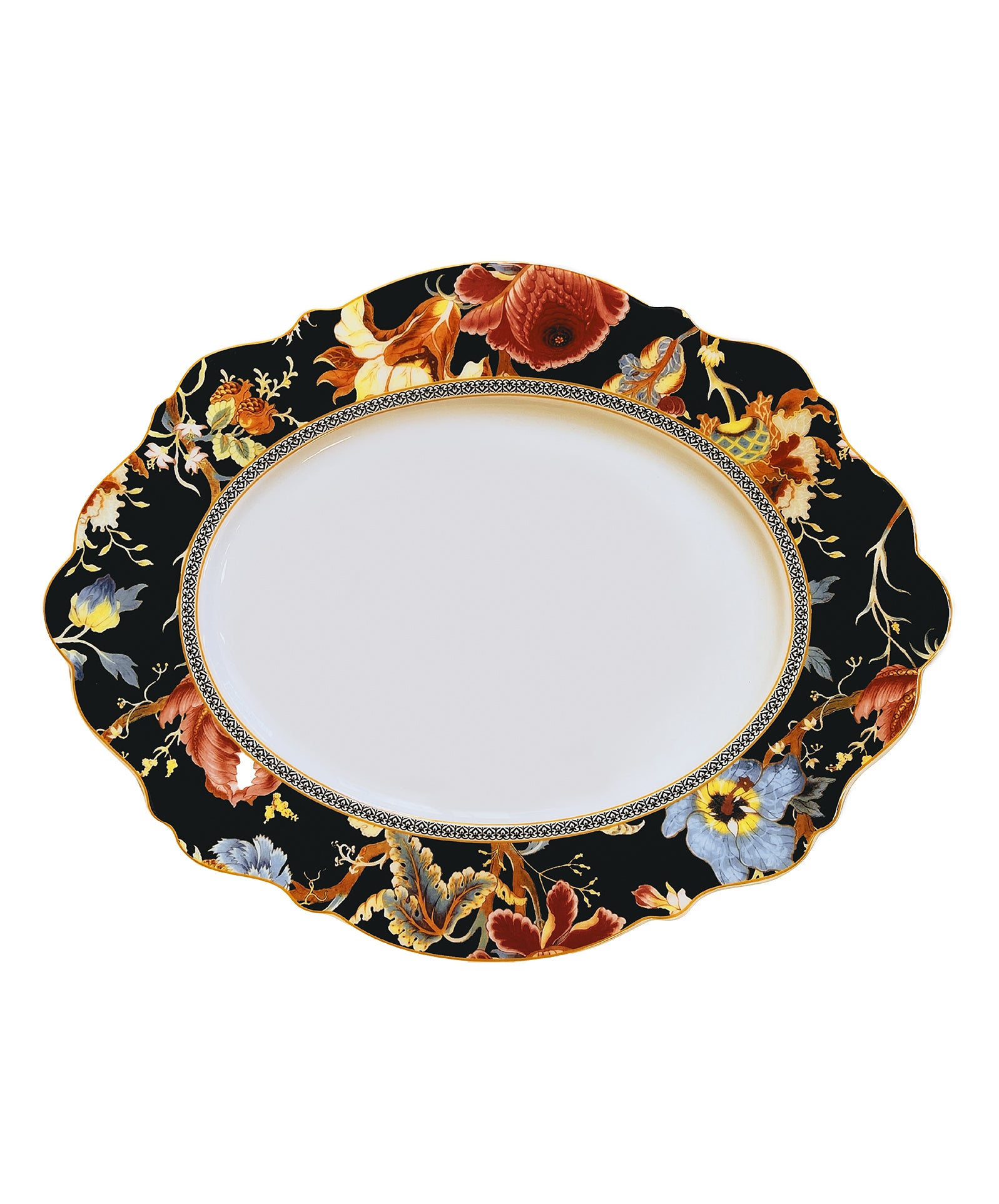 JC Midnight Bloom Oval Platter