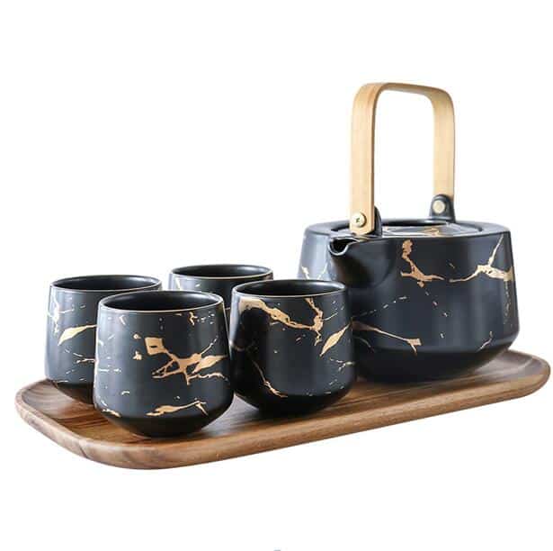 Nordic Marble Design Tea Set